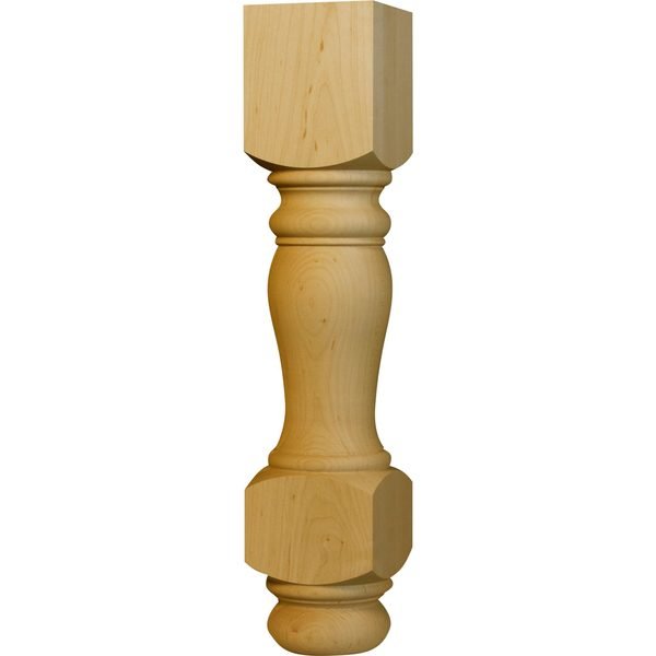 18 x 3 1/2 Heritage Coffee Table Leg in Black Walnut, Osborne Wood Products, Mfr#: 1336W